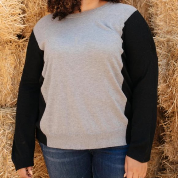 A DIFFERENT KIND OF COLORBLOCK IN BLACK NWT - Picture 1 of 3
